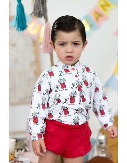 BOMBACHO Mon Petit BonBon Rojo. colección snoopy