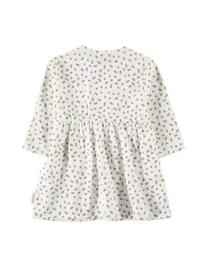 VESTIDO Piupiuchick Flores Abotonado Niña