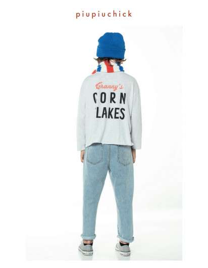 SUDADERA Piupiuchick MILK & CORN FLAKES Unisex