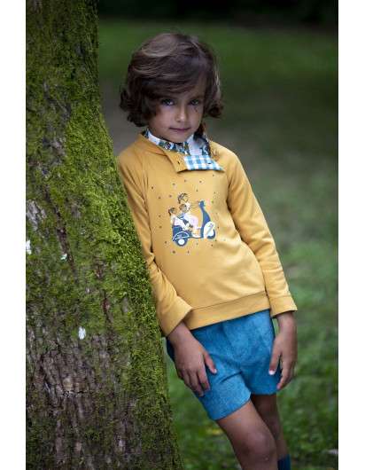 Sudadera Kids Chocolate VESPAS niño