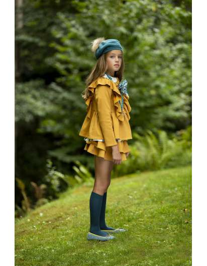 Falda Kids Chocolate Mostaza VESPAS JOGGING
