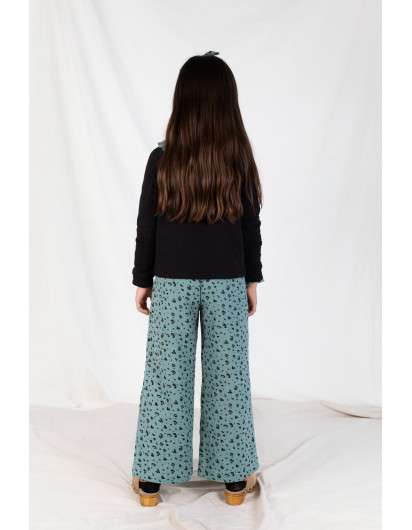 Pantalón Baby Paris Palazzo Animal Print De Niña