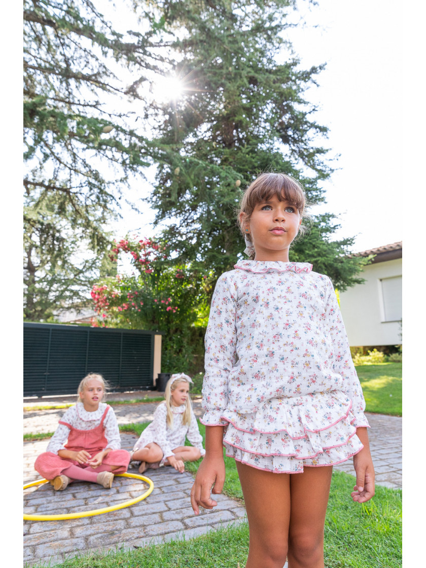 Blusa Baby Paris Volante Flores De Ni a