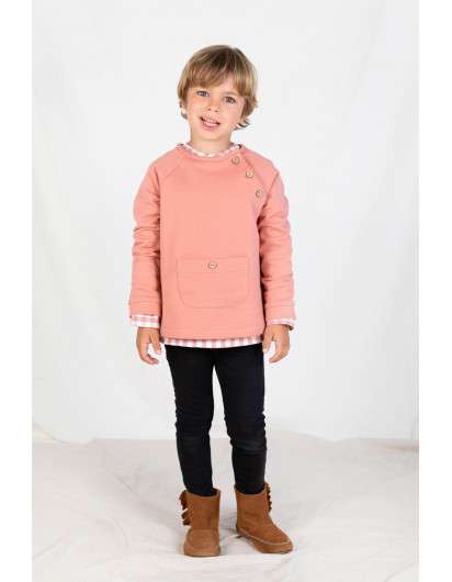 Camisa Baby Paris Vichy Rosa De Niño