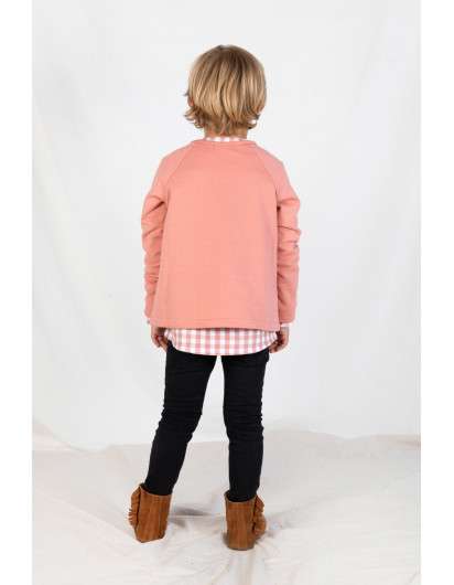 Camisa Baby Paris Vichy Rosa De Niño