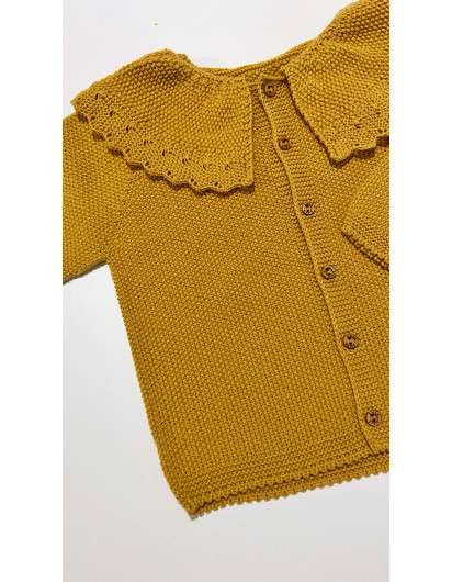Chaqueta Sigar Mostaza  Cuello  Niña