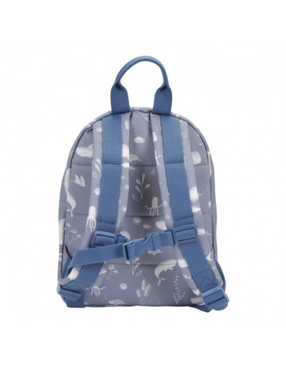 Mochila Ballenas LITTLE DUTCH Azul en Maunaloakids