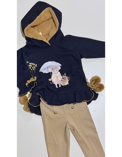 Sudadera Raton La Martinica Sport Niña en Maunaloakids