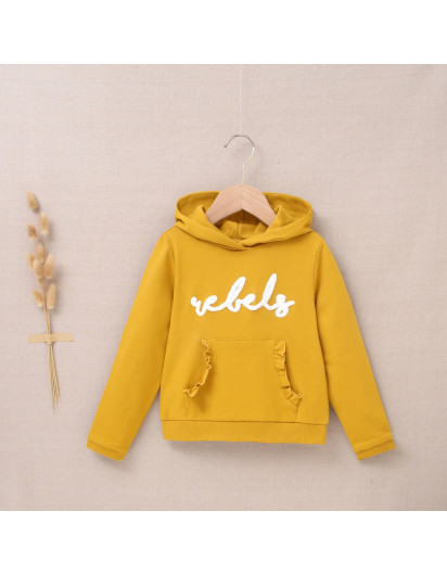 Sudadera Dadati Mostaza Rebel Niña en Maunaloakids