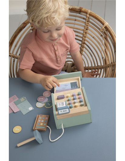 CAJA REGISTRADORA DE MADERA CON ESCANER Little Dutch en