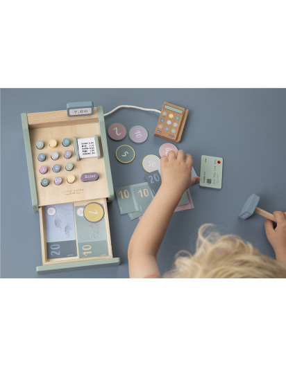 CAJA REGISTRADORA DE MADERA CON ESCANER Little Dutch en