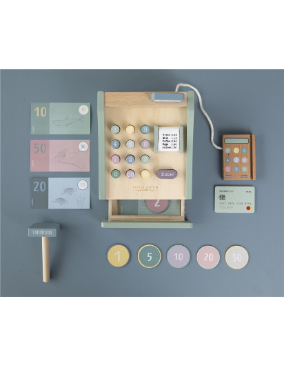 CAJA REGISTRADORA DE MADERA CON ESCANER Little Dutch