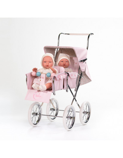 Silla de muñeca Bebelux  Big  Gemelar Rosa