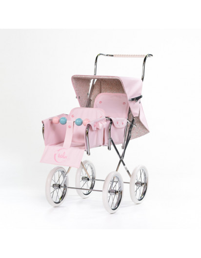 Silla de muñeca Bebelux Big Gemelar Rosa en Maunaloakids