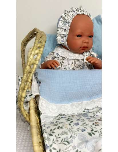 Moisés Cuna para Muñecos Hecho a Mano en Maunaloakids