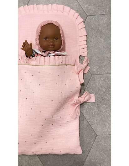 Saco Lazada para Muñeca Rosa | Candidas Dolls en Maunaloakids