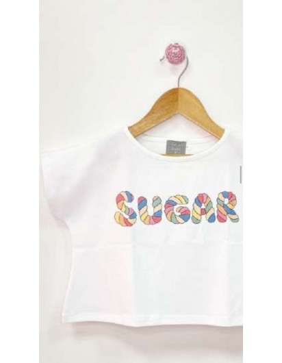 Conjunto Sugar Niña Mon Petit Bonbon Camiseta Corta y Short