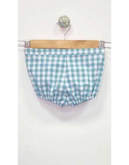Conjunto Pulpo Mon Petit Bonbon Niño Camiseta y Bombacho Vichy.