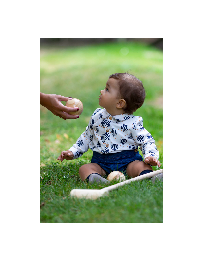 Conjunto Kids Chocolate GLOBOS Camisa y Bombacho Niño en