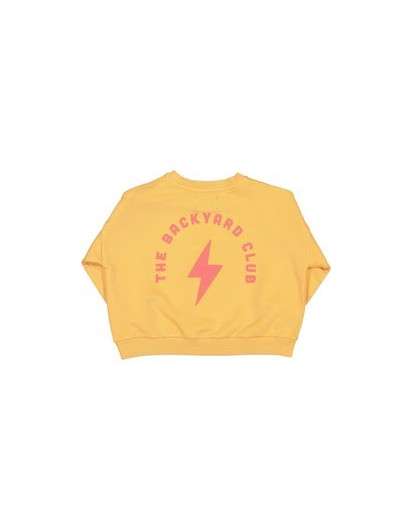 Sudadera Piupiuchick "backyard club" Naranja Unisex en