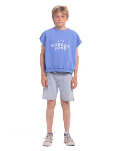 Short Piupiuchick Denim Rayas Niño en Maunaloakids