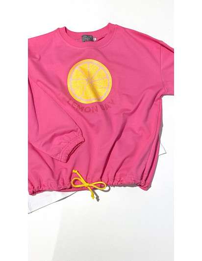 Sudadera Lemon Niña Mon Petit Bonbon. Colección Limonada en