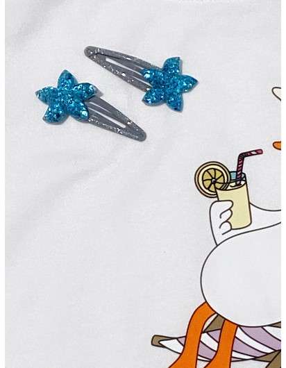 Pack 2 Pinzas Estrella Brillantina Mon Petit Bonbon. Colección