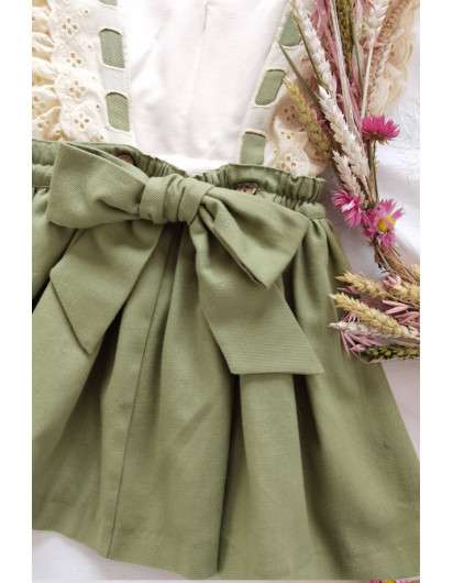 Conjunto Pichi Algak Boetie con Camiseta Puntilla en