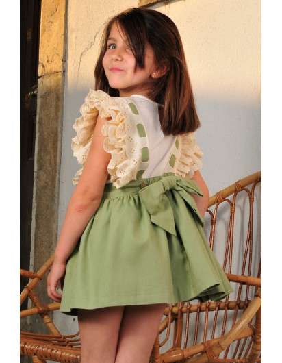Conjunto Pichi Algak Boetie con Camiseta Puntilla en