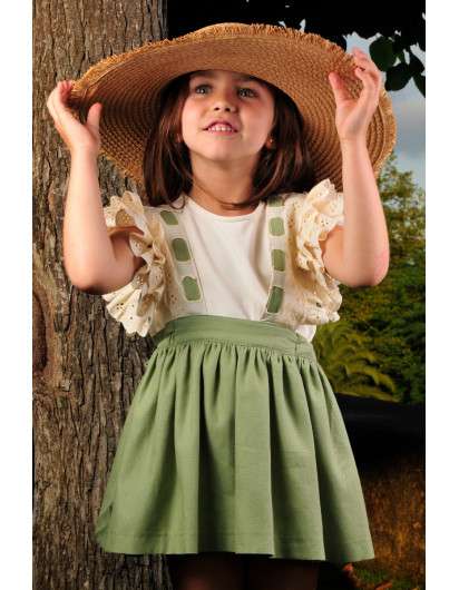 Conjunto Pichi Algak Boetie con Camiseta Puntilla en