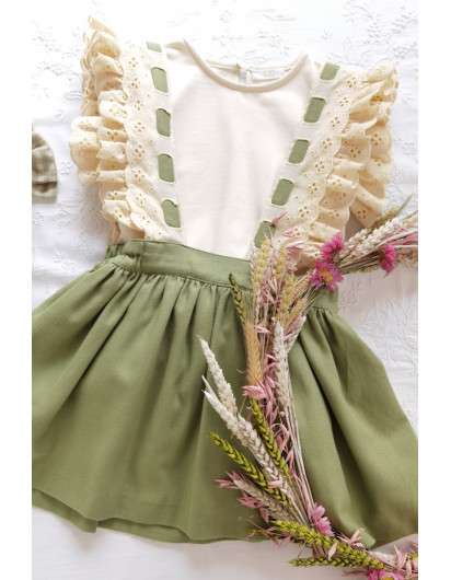 Conjunto Pichi Algak Boetie con Camiseta Puntilla en