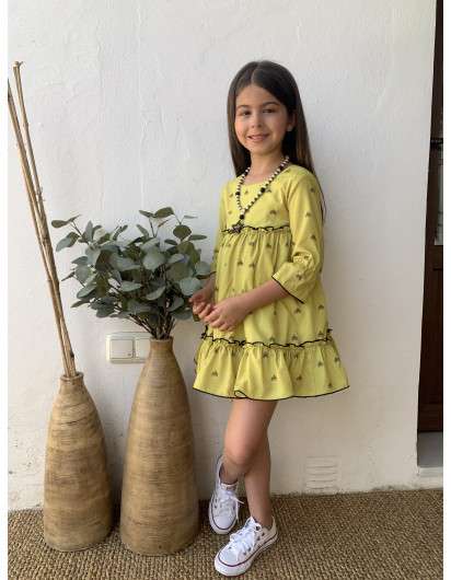 Vestido Lima Pilar Batanero Manga Francesa en Maunaloakids