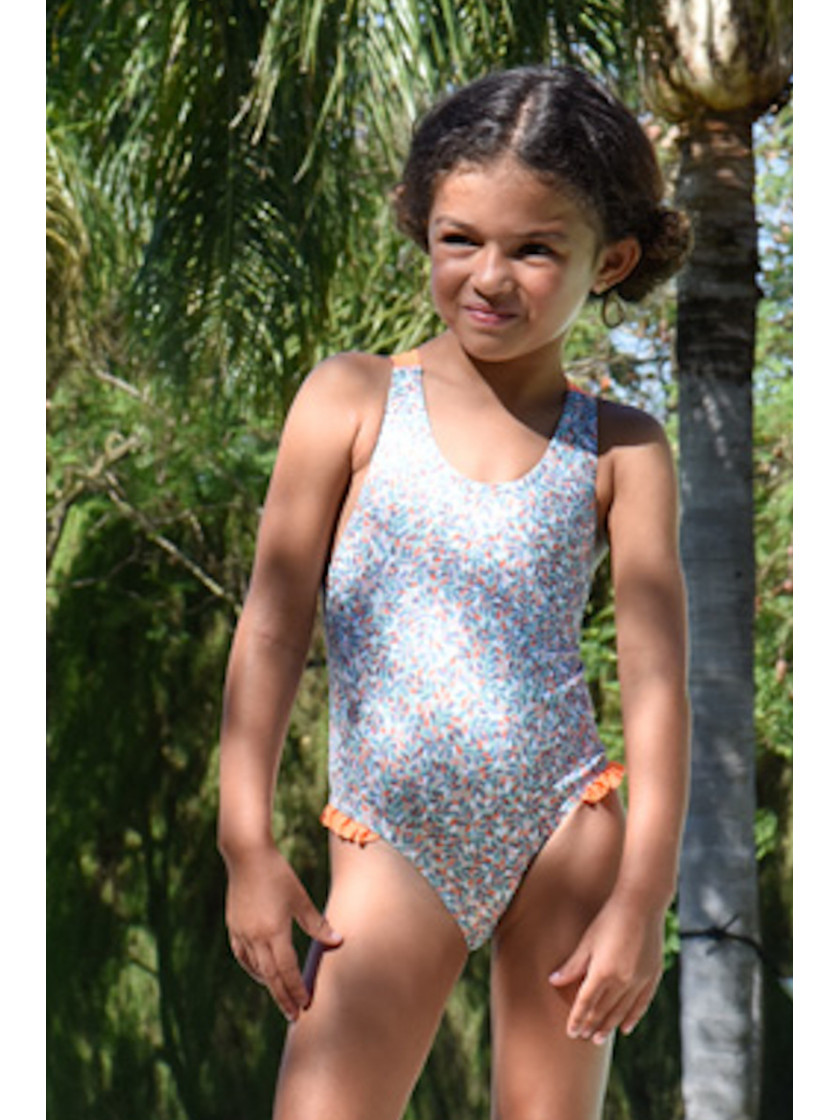 BAÑADOR BEBÉ-14 NARANJA – MariCruz Moda Infantil