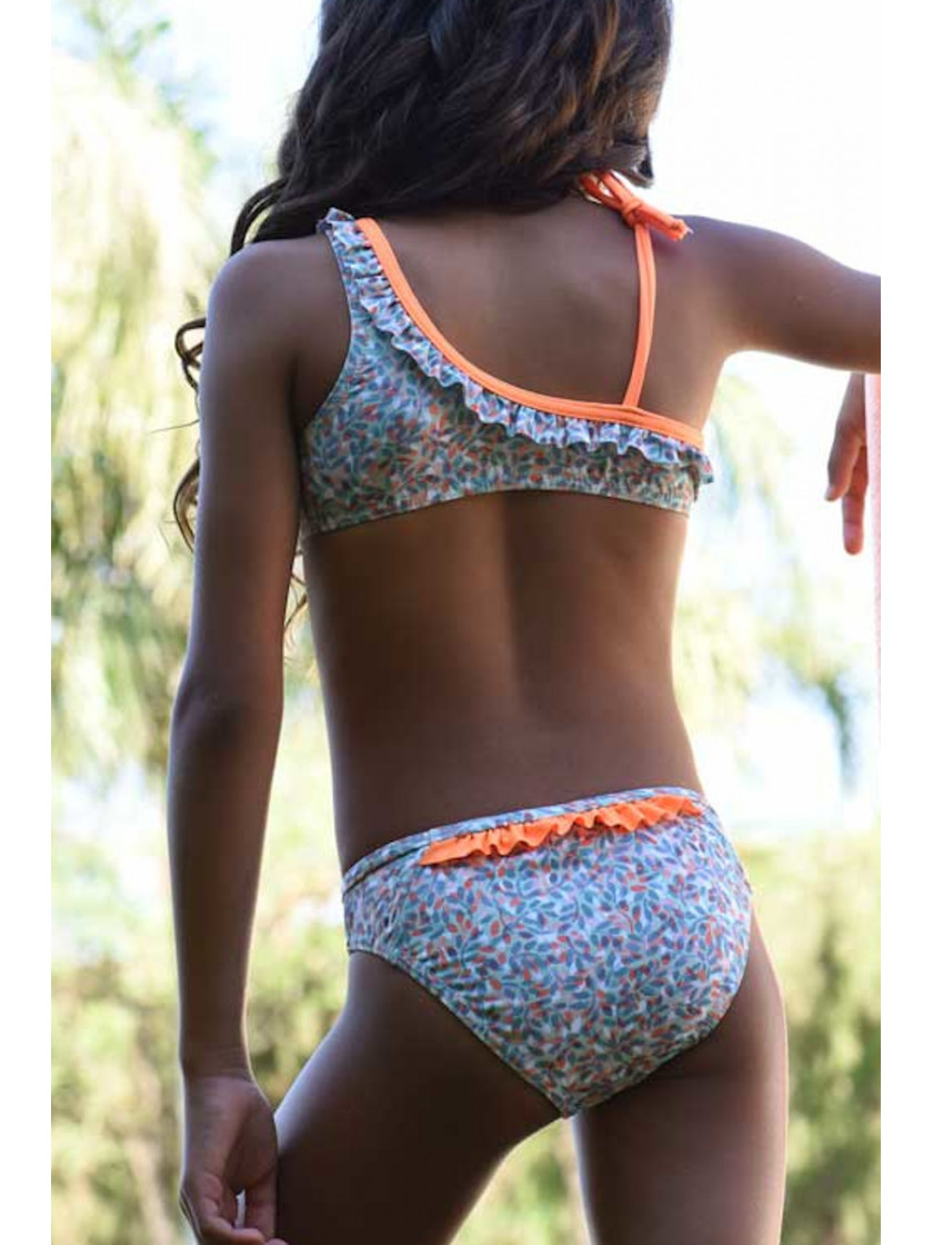 Bikini Naranja Maricruz Baño Niña Talla Ropa 18A