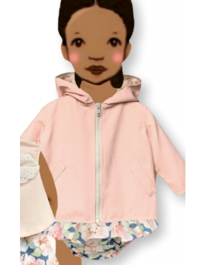 Parka Valentina Bebes Rosa Unisex en Maunaloakids