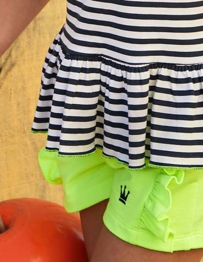 Conjunto Rayas Eva Castro Fluor Niña en Maunaloakids