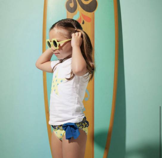 Culetin Eva Castro Vichy Amarillo Niña en Maunaloakids