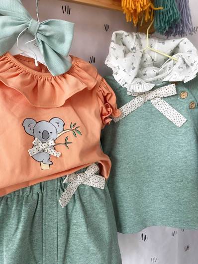 Conjunto Valentina Bebes Koala Jogging 3 piezas en Maunaloakids