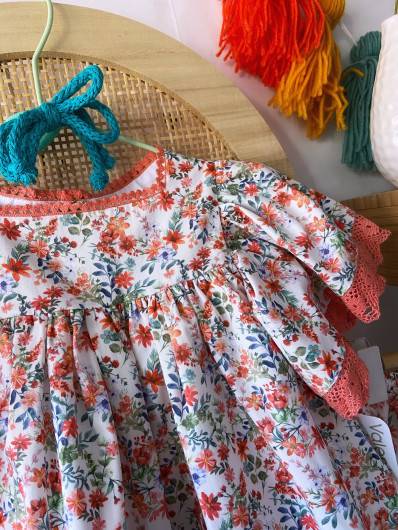 Jesusito Vestido Valentina Bebes Flores Bonsai en Maunaloakids