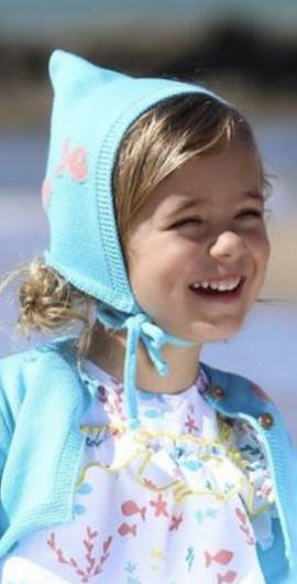 Capota Turquesa Peces Kids Chocolate Unisex en Maunaloakids