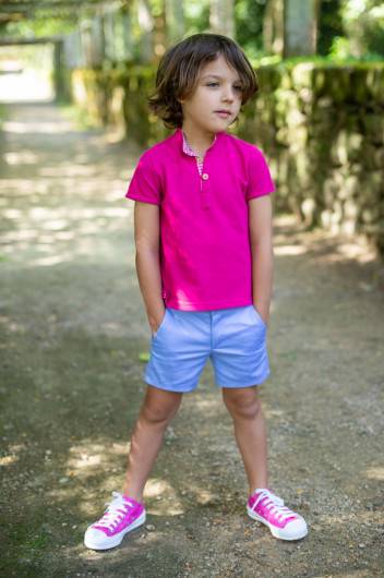 Polo Ice Cream La Martinica Fucsia Niño en Maunaloakids