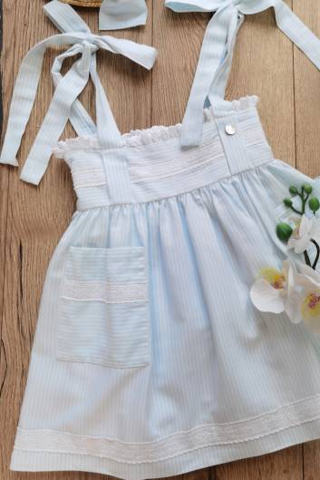 Vestido Azul Laila Boetie Tirantes en Maunaloakids