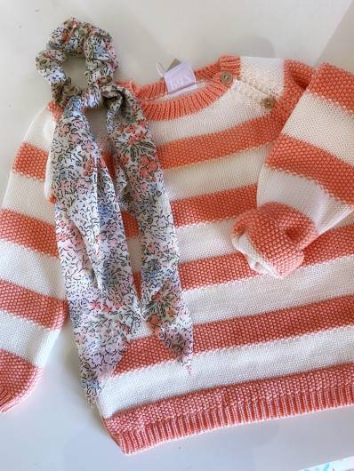Jersey Mandarina Rayas Paz Rodriguez en Maunaloakids