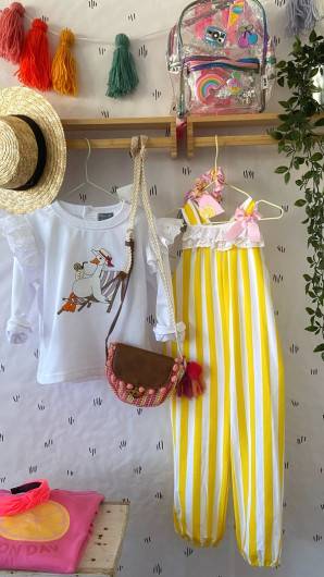 Mono Rayas Amarillo Mon Petit Bonbon. Colección Limonada en