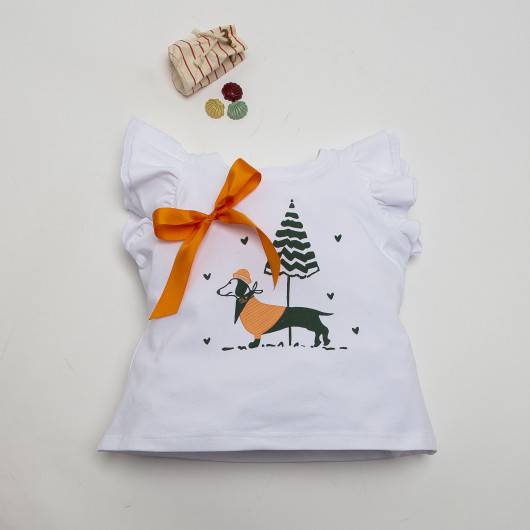 Conjunto Teckel Kids Chocolate Camiseta y Short Niña en