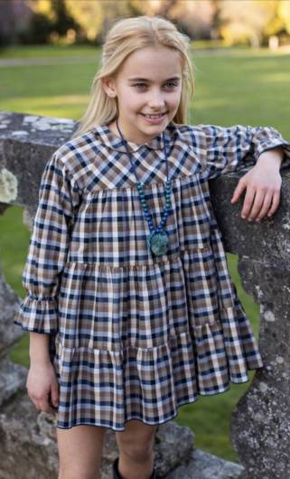 Vestido BAQUEIRA La Martinica CUadros Niña
