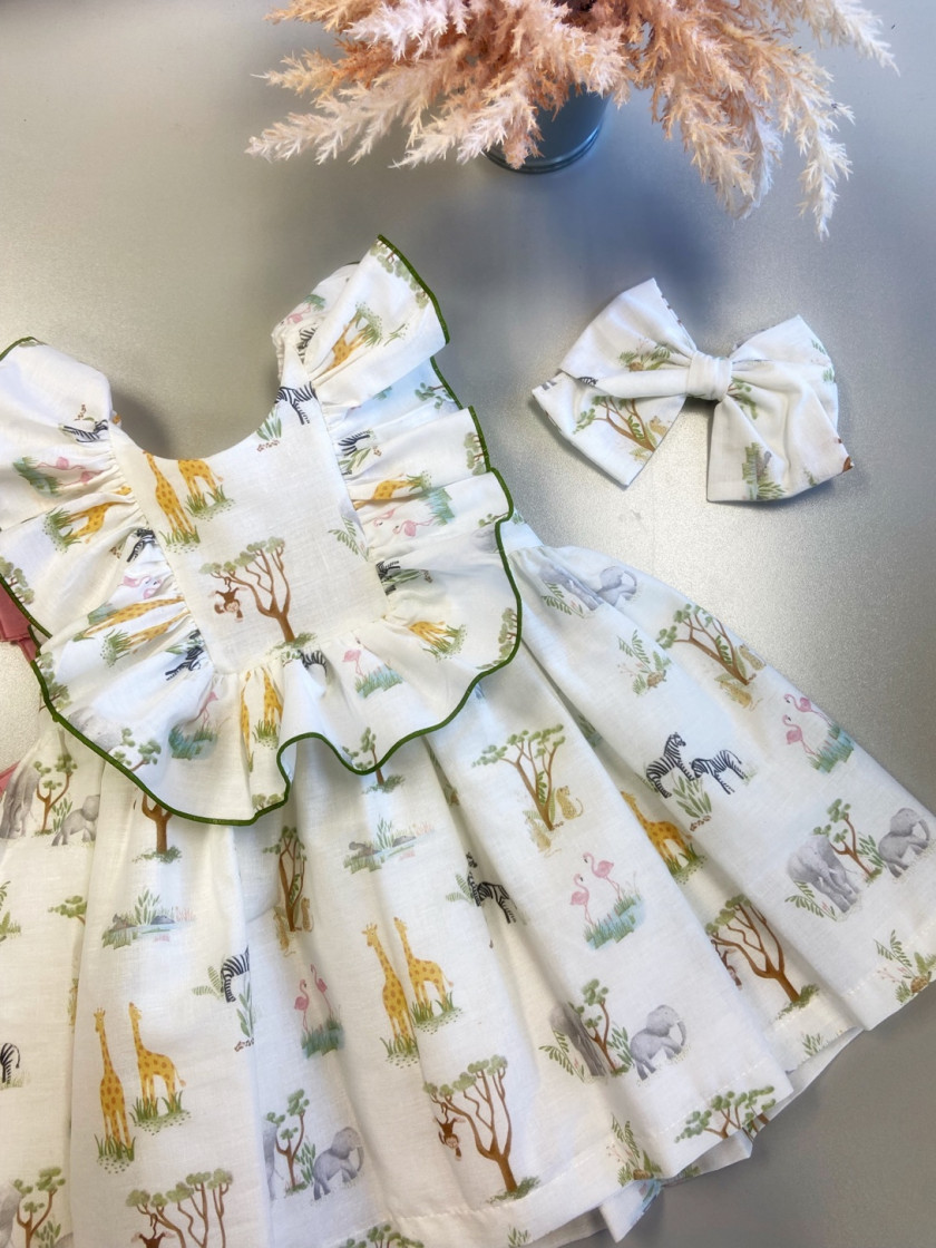 Vestido Safari Mon Petit Bonbon Ni a