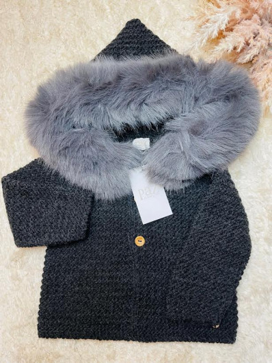 Chaquetón BAMBALINA Antracita Paz Rodriguez