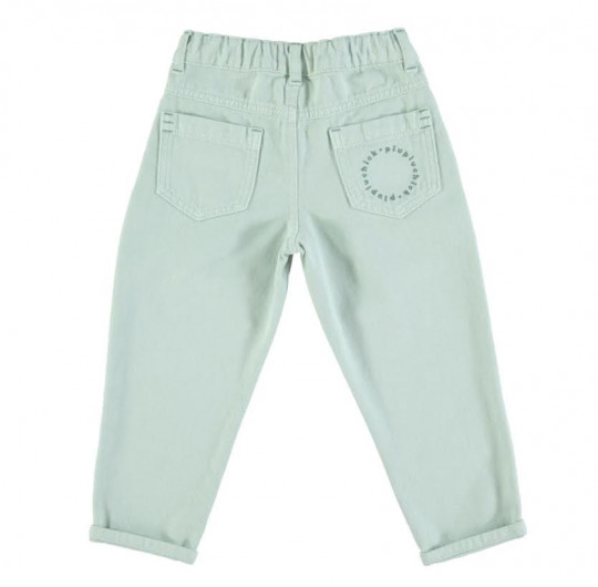 Pantalon Piupiuchick mom fit verde