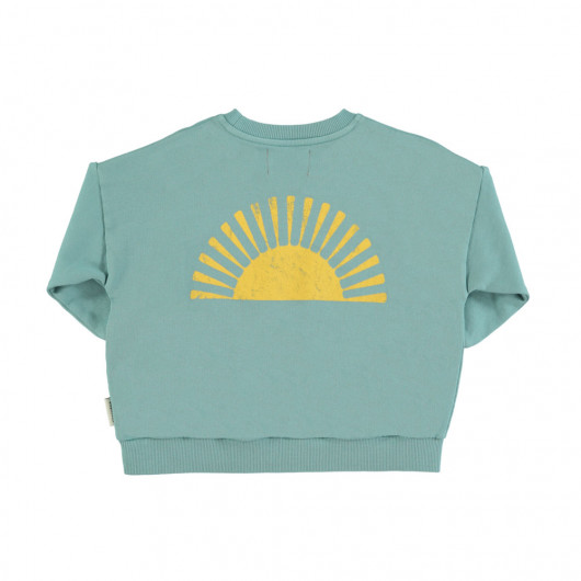 Sudadera piupiuchick verde sol unisex